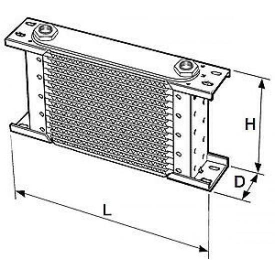 Setrab Proline oil cooler 50-row 330 x 389 mm (235mm)