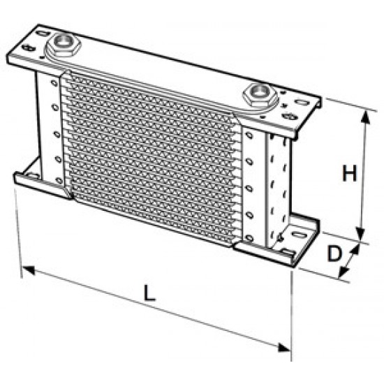 Setrab Proline oil cooler 7-row 330 x 52 mm (235mm)