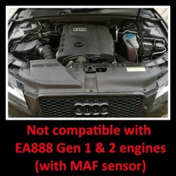 Intake Induction Air Filter Kit MST Performance for Audi A4 B8 A5 8T 1.8 2.0 TFSI EA888 Gen 3
