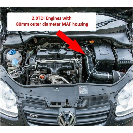 Intake Induction Air Filter Kit Ramair JSK-120-BK for Audi A3 1.6 1.9 2.0 TDI