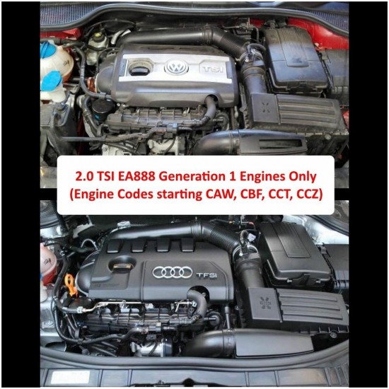 Intake Induction Air Filter Kit Ramair JSK-123-BK for Audi A3 2.0 TFSI EA888