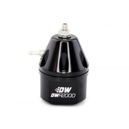 DWR2000 adjustable fuel pressure regulator Dual -10AN inlet and -8AN outlet. Universal fitment DW-6-2000-FRB