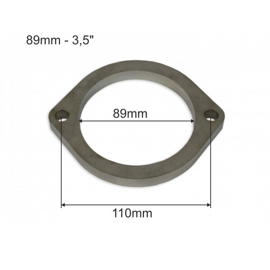 3,5'' exhaust flange - 2 bolt