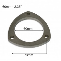 60mm exhaust flange - 3 bolt
