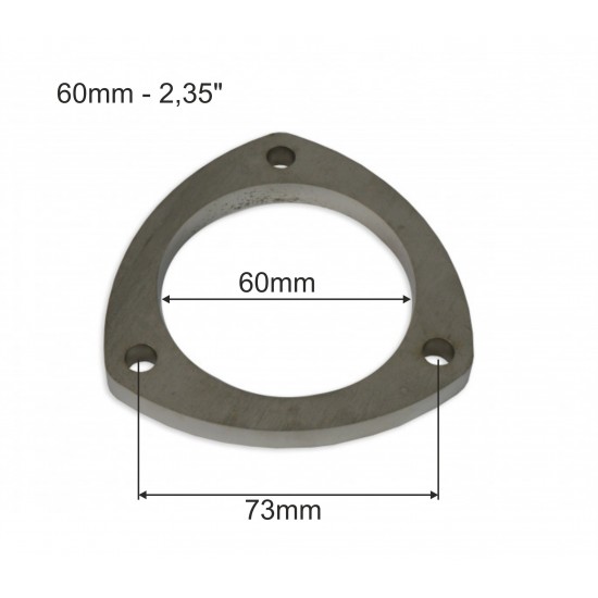 60mm exhaust flange - 3 bolt
