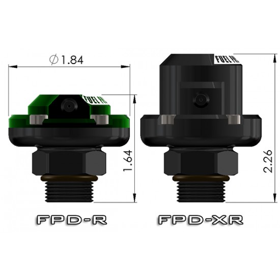 Fuel Pulse Damper FPD-R 8AN ORB Direct Mount Kits Radium Engineering