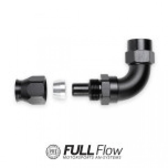 Nuke Performance Full Flow PTFE Hose End Fitting 150 Degree AN-6