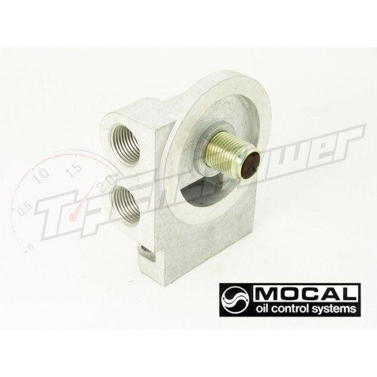 Mocal Remote Oil Filter Head 3/4 UFN left hand in/out with 1/2 BSP ports
