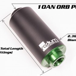 High Flow Fuel Filter Stainless 10 Micron Radium Engineering