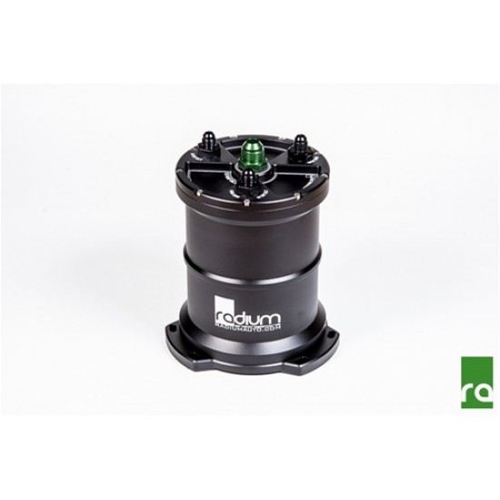 High Volume Fuel Surge Tank Single 10AN Center Pickup for External Pump Radium Engineering