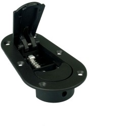 JRspec flat bonnet fasteners - black