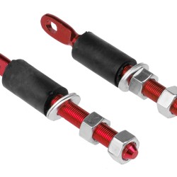 JRspec flat bonnet fasteners - red