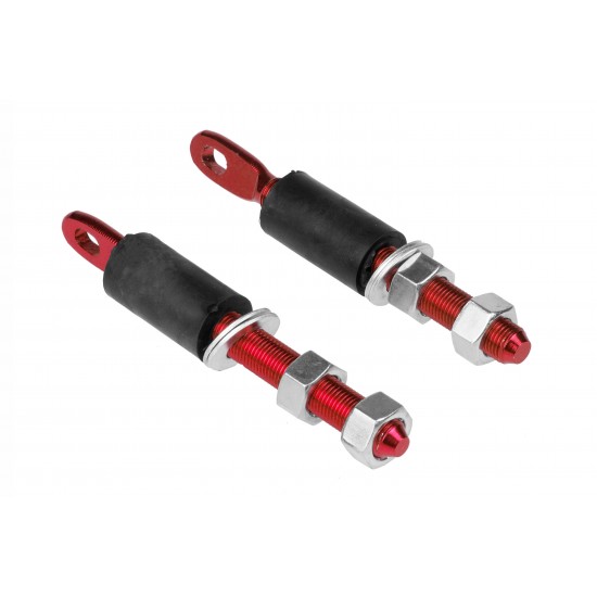 JRspec flat bonnet fasteners - red