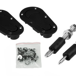 JRspec flat bonnet fasteners - silver