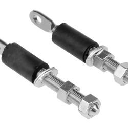 JRspec flat bonnet fasteners - silver