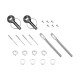 JRspec sliding bonnet pins - black