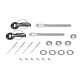 JRspec sliding bonnet pins - black