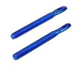 JRspec sliding bonnet pins - blue