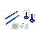 JRspec sliding bonnet pins - blue