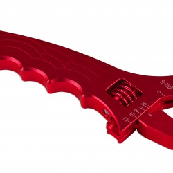 Adjustable wrench for AN fittings Red