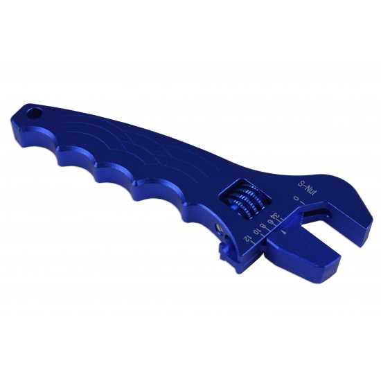 Adjustable wrench for AN fittings Blue