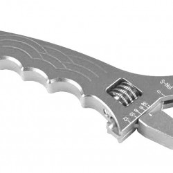 Adjustable wrench for AN fittings Silver