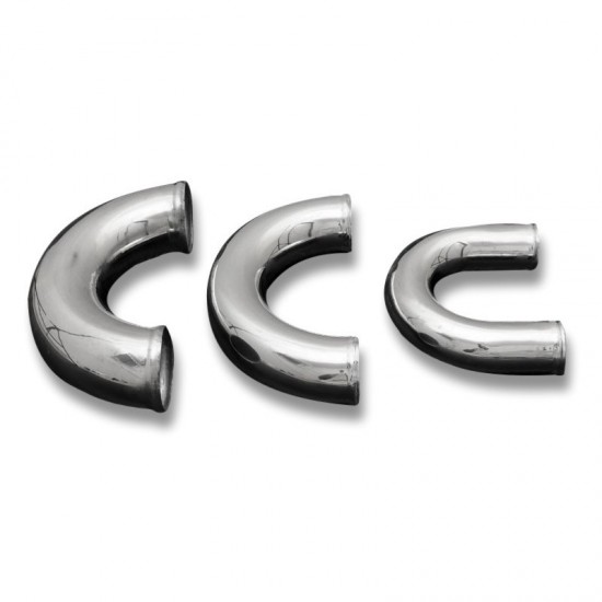 Aluminium elbow 180' 30mm, 30cm