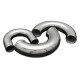 Aluminium elbow 180' 30mm, 30cm