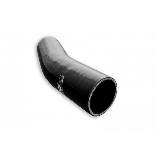 Silicone elbow 23' 76mm Black
