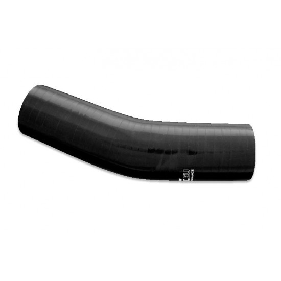 Silicone elbow 23' 76mm Black