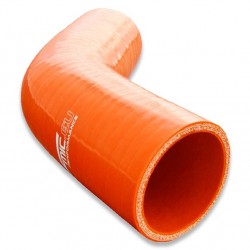 Silicone elbow 45' 48mm Orange