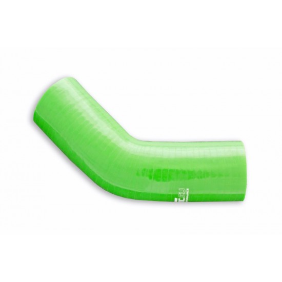 Silicone elbow 45' 80mm Green