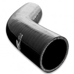 Silicone elbow 45' 83mm Black