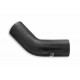 Silicone elbow 45' 89mm Black