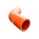 Silicone elbow 45' 89mm Orange