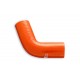 Silicone elbow 67' 80mm Orange