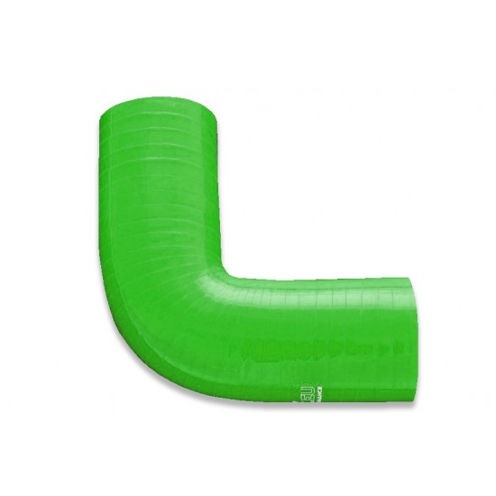 Silicone elbow 90' 35mm Green