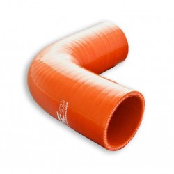 Silicone elbow 90' 60mm Orange