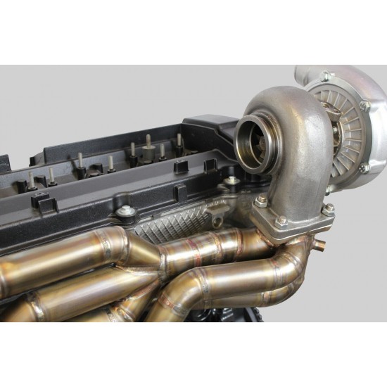 BMW M50 M52 TUBULAR STAINLESS STEEL TURBO EXHAUST MANIFOLD TOP MOUNT T3 E36 FTWL