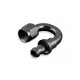 AN4 push-on 180' fitting Black