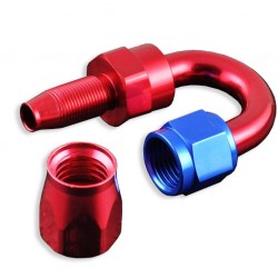 Swivel 180' AN4 fitting Red