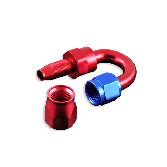 Swivel 180' AN6 fitting Red