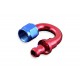 AN8 push-on 180' fitting Red