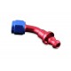 AN10 push-on 45' fitting Red