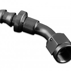AN4 push-on 45' fitting Black