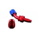 Swivel 45' AN4 fitting Red