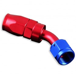 Swivel 45' AN6 fitting Red