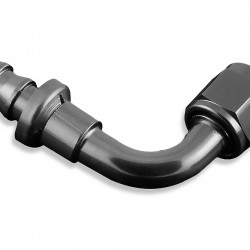 AN10 push-on 90' fitting Black