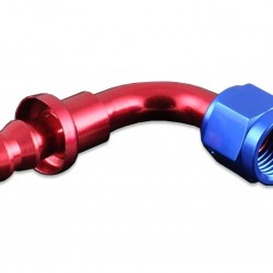 AN10 push-on 90' fitting Red