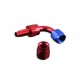 Swivel 90' AN10 fitting Red